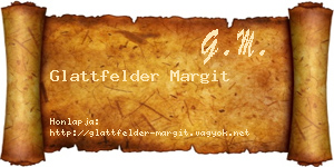 Glattfelder Margit névjegykártya